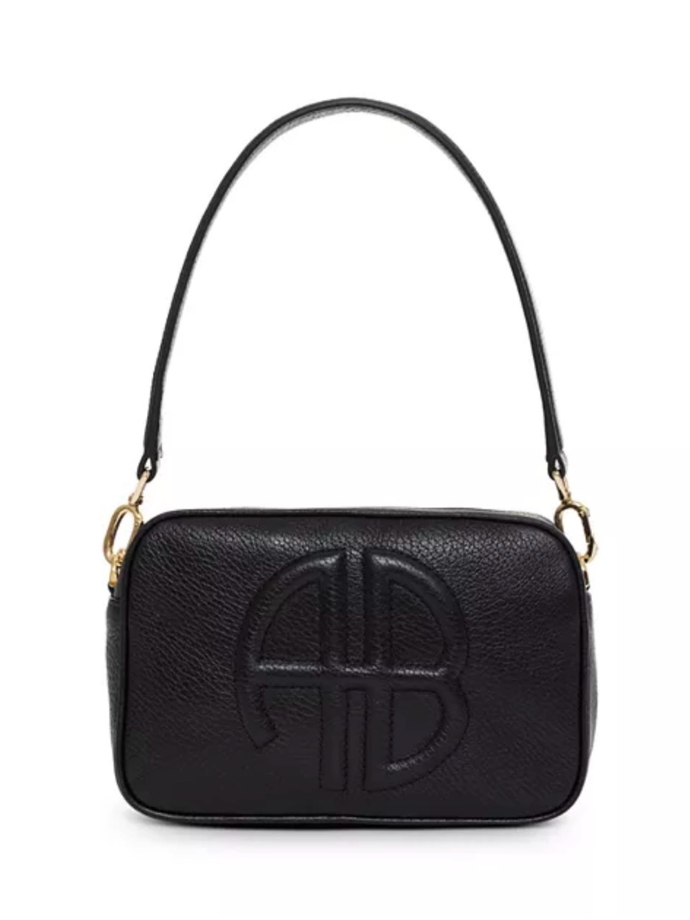 Anine Bing Lili Bag in Black Pebbled NEW NWT